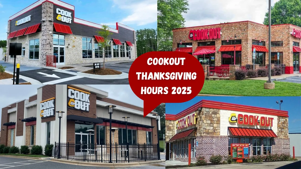 Cook Out Thanksgiving hours