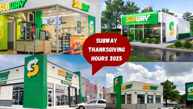Subway Thanksgiving Hours