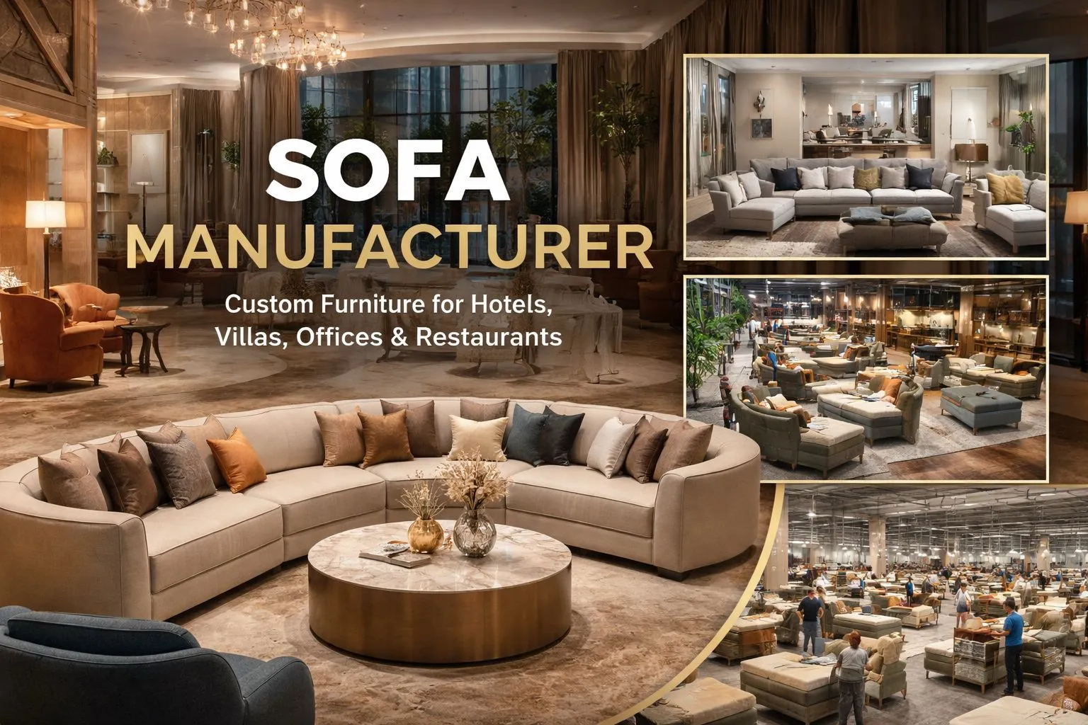 Custom Sofa Manufacturer SUNSGOODS for Hotels and Offices