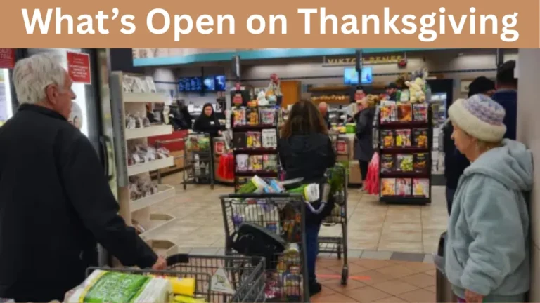 What’s Open on Thanksgiving