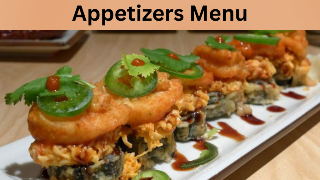 Appetizers Menu