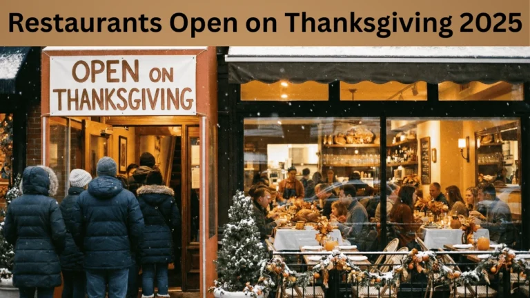 Restaurants Open on Thanksgiving 2025