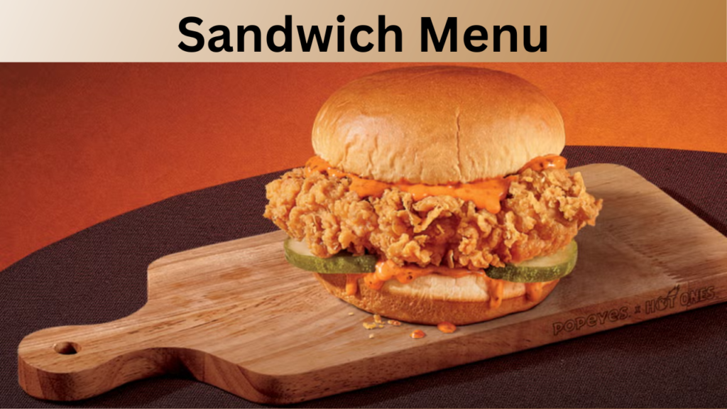 Sandwich Menu