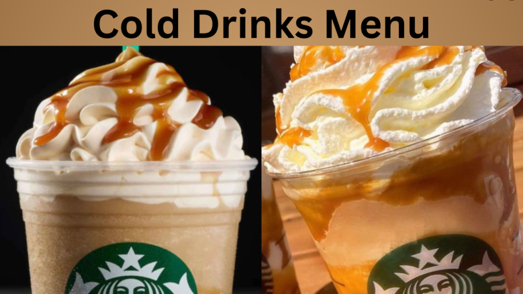 Cold Drinks Menu