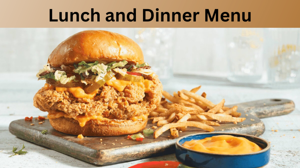 Lunch and Dinner Menu