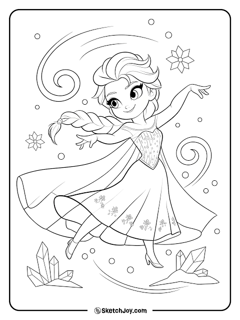 18 Elsa Colouring Pages Ideas
